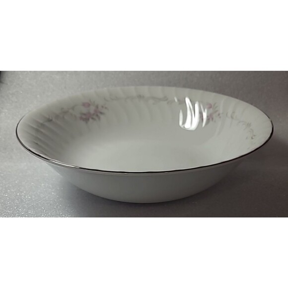 GOLD STANDARD GENUINE PORCELAIN CHINA PINK ROSE 9" Round  Vegetable/Serving Bowl - Picture 2 of 4